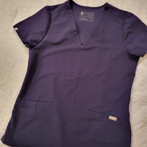 Figs casma top navy XS